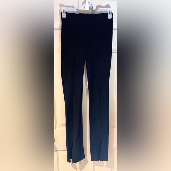 Zara Black Slit Hem Leggings Size XS - Picture 2 of 6